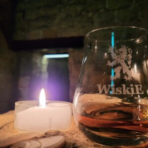 Tumbler Wiskie glas 20ml met Limburgse leeuw
